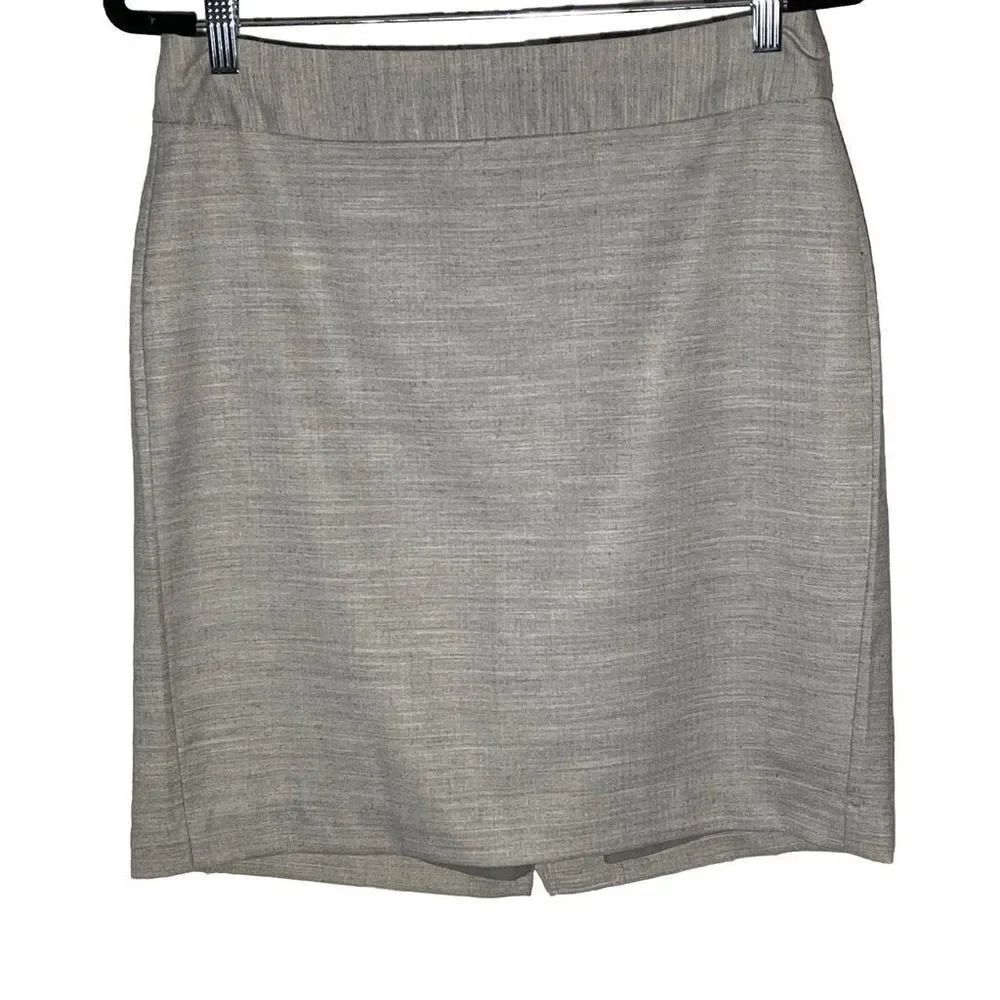 BANANA REPUBLIC Light Gray Pencil Skirt